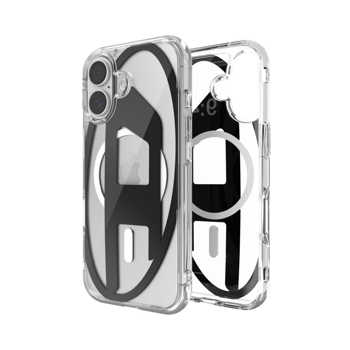 iPhone 17ケース Oval D Metallic Magsafe クリア/ブラック