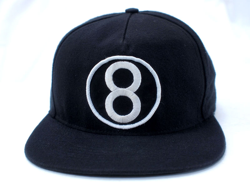 Supreme '8 Ball 5 Panel Cap'8ボール 5パネル キャップ 黒 ブラック