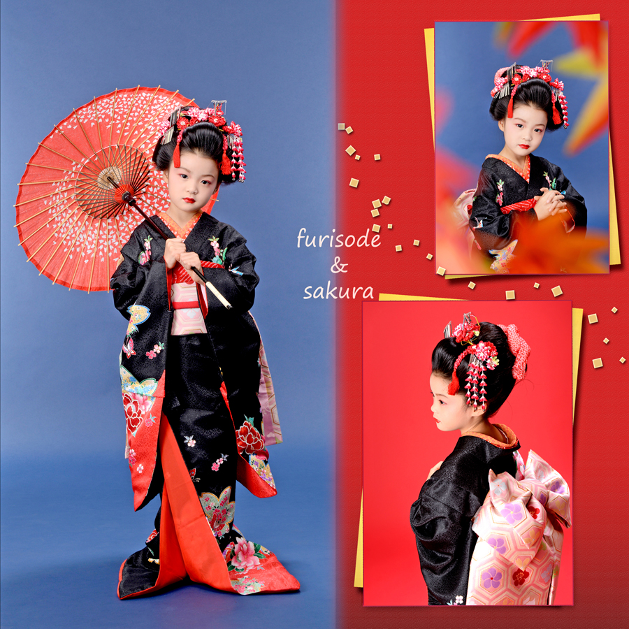 七五三で舞妓さん♪｜振袖＆フォトスタジオさくら
