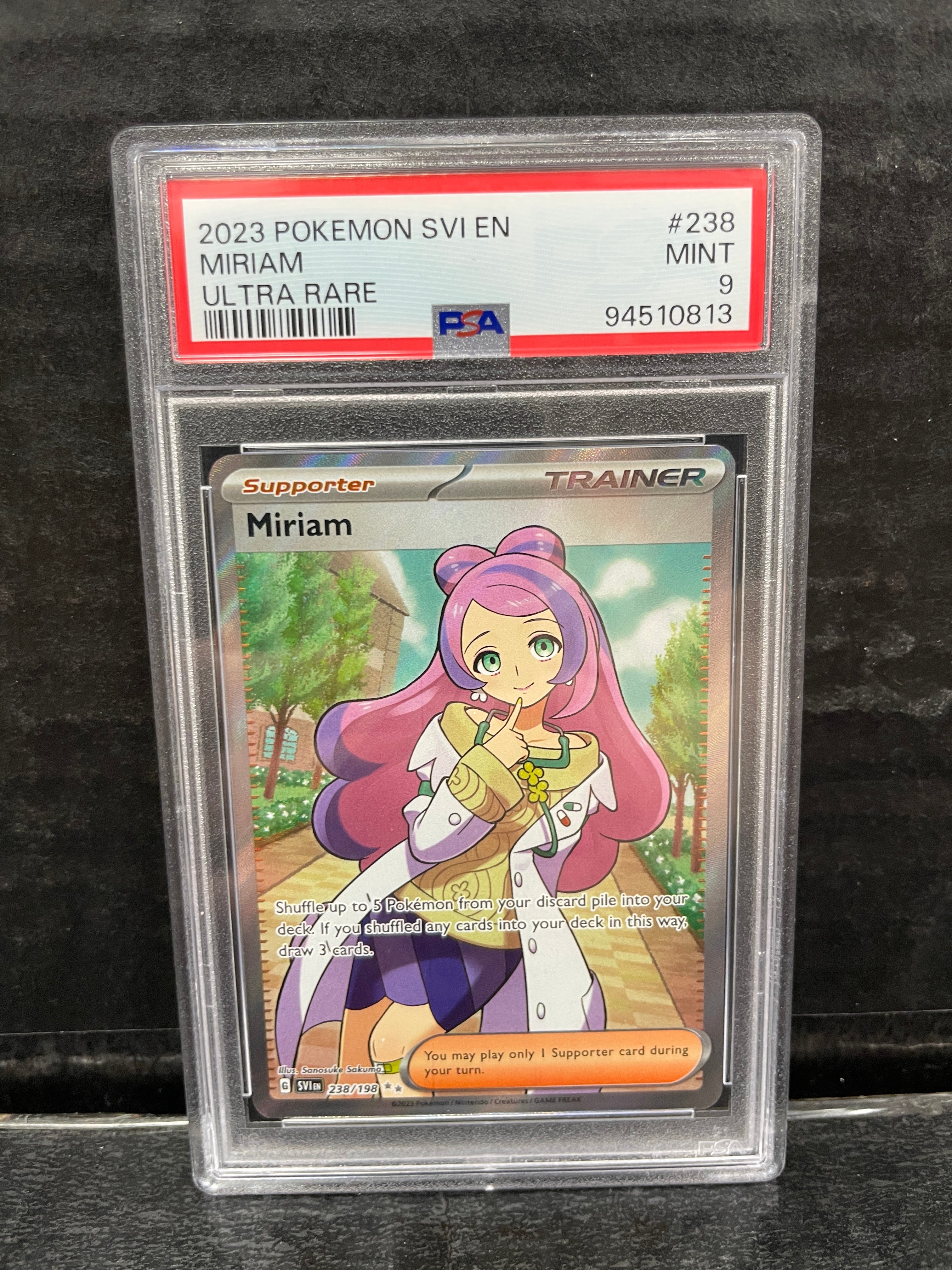 Pokemon Miriam 238/198 2023 PSA 9 – Zapp! Comics