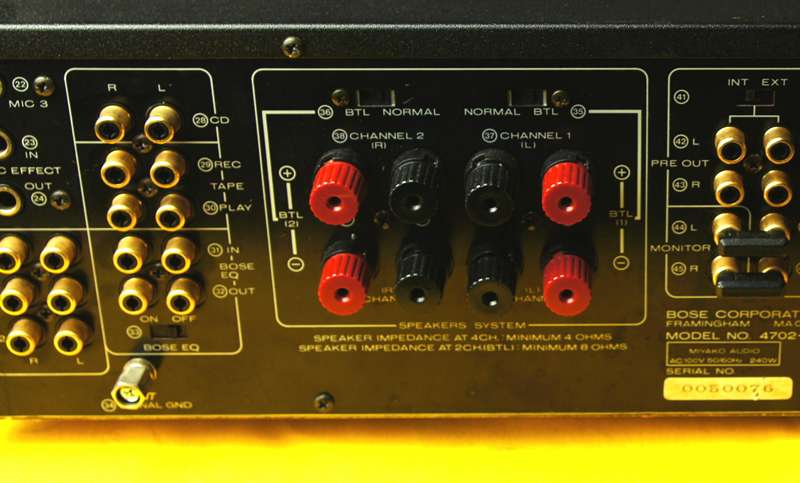 ボーズ BOSE 4702 II 4CHプリメインアンプ