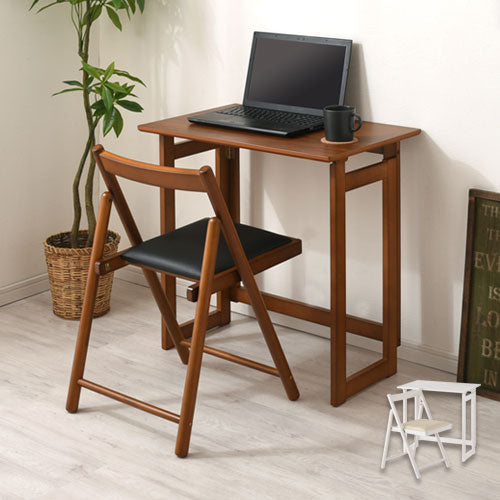 フォールディングテーブル＆チェア デスク 折りたたみ式デスク