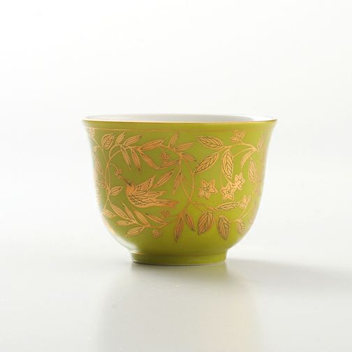 シリーズ以外・その他 萌葱金彩 お茶呑茶碗 木箱入 〈5個〉 美濃焼 |皿