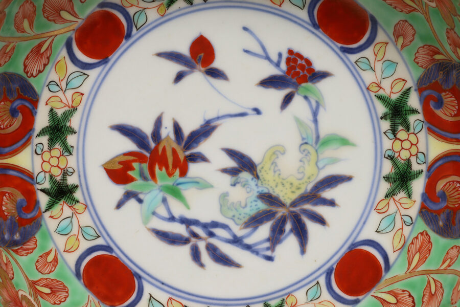 古伊万里色絵三果文鉢（江戸時代 / 所載品） - 天平堂（TENPYODO）