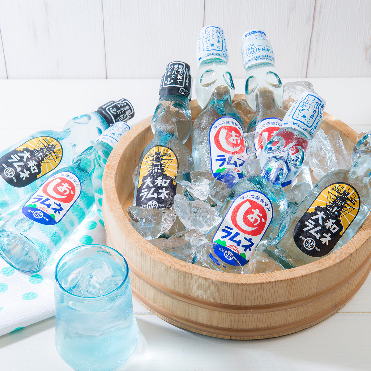 海の町のラムネセット – トビキリ 創業大正14年 手作りの飲料・漬物