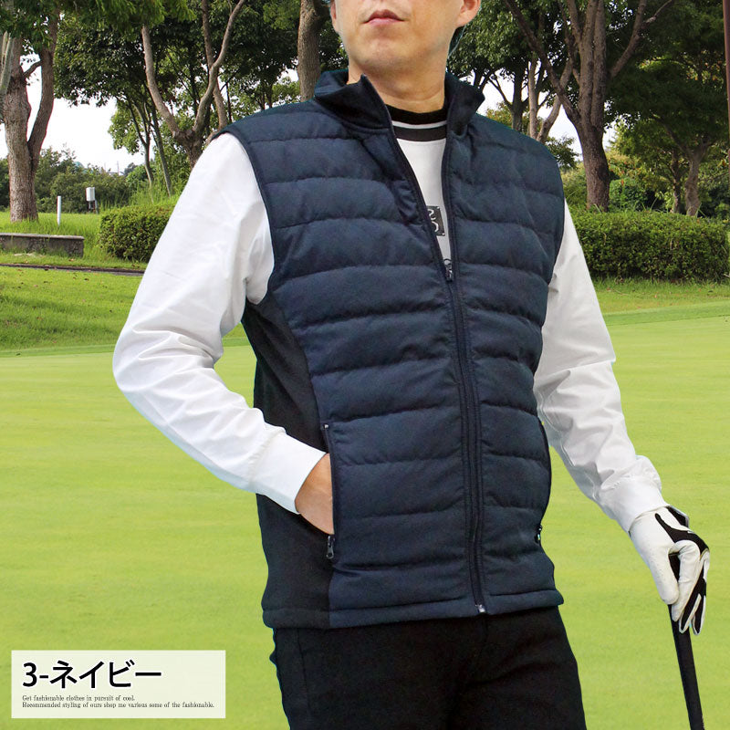 ゴルフ ダウンベスト メンズ ゴルフウェア ジャケット アウター