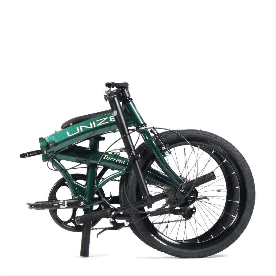 楽天市場】折り畳み自転車 UNIZE Torrent Forest Green (ユナイズ