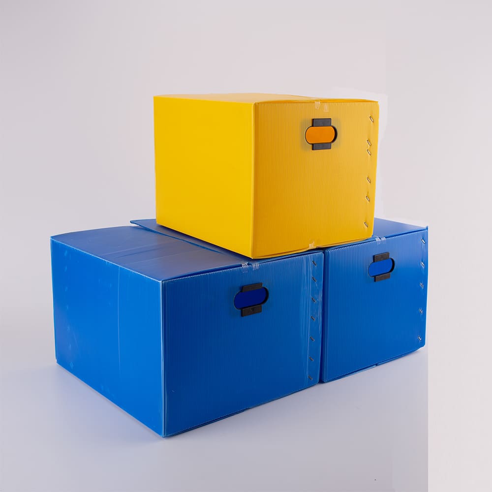 楽天市場】プラダン ボックス ケース 持ち手付き 10枚 既製品 700 600