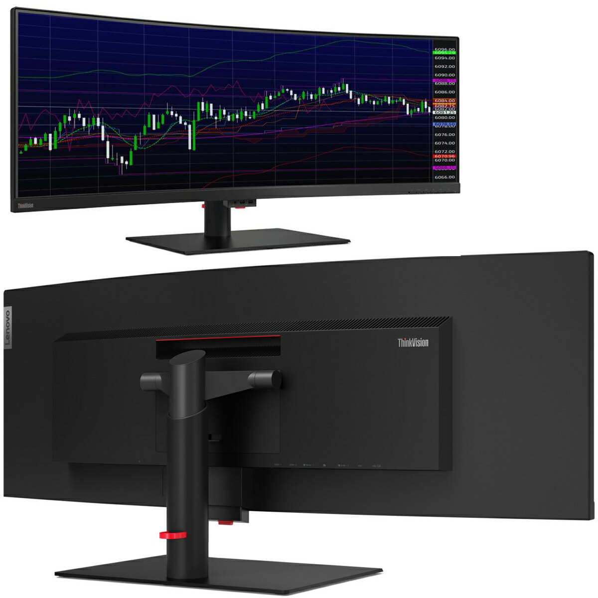 楽天市場】Lenovo P44w-10 ThinkVision 43.4インチ ウルトラワイド