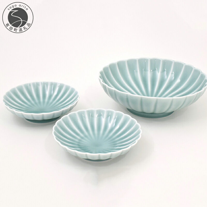 楽天市場】【ふるさと納税】有田焼 青磁 菊割セット【深川製磁】食器