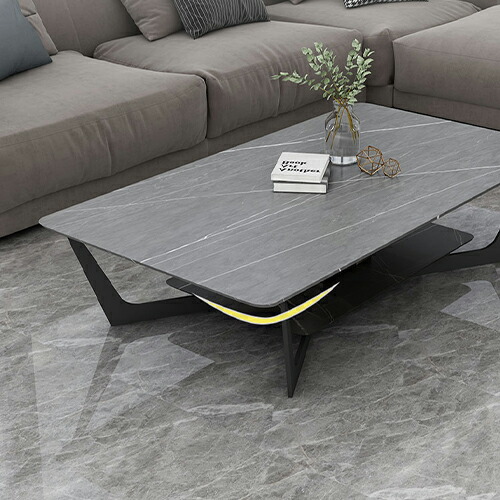 楽天市場】センターテーブル 幅100cm グレー ホワイト セラミック 2段