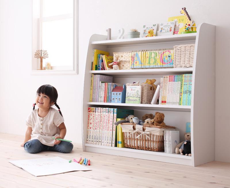 楽天市場】（ 楽天スーパーセール ）絵本棚 収納棚 完成品 棚 約 幅93