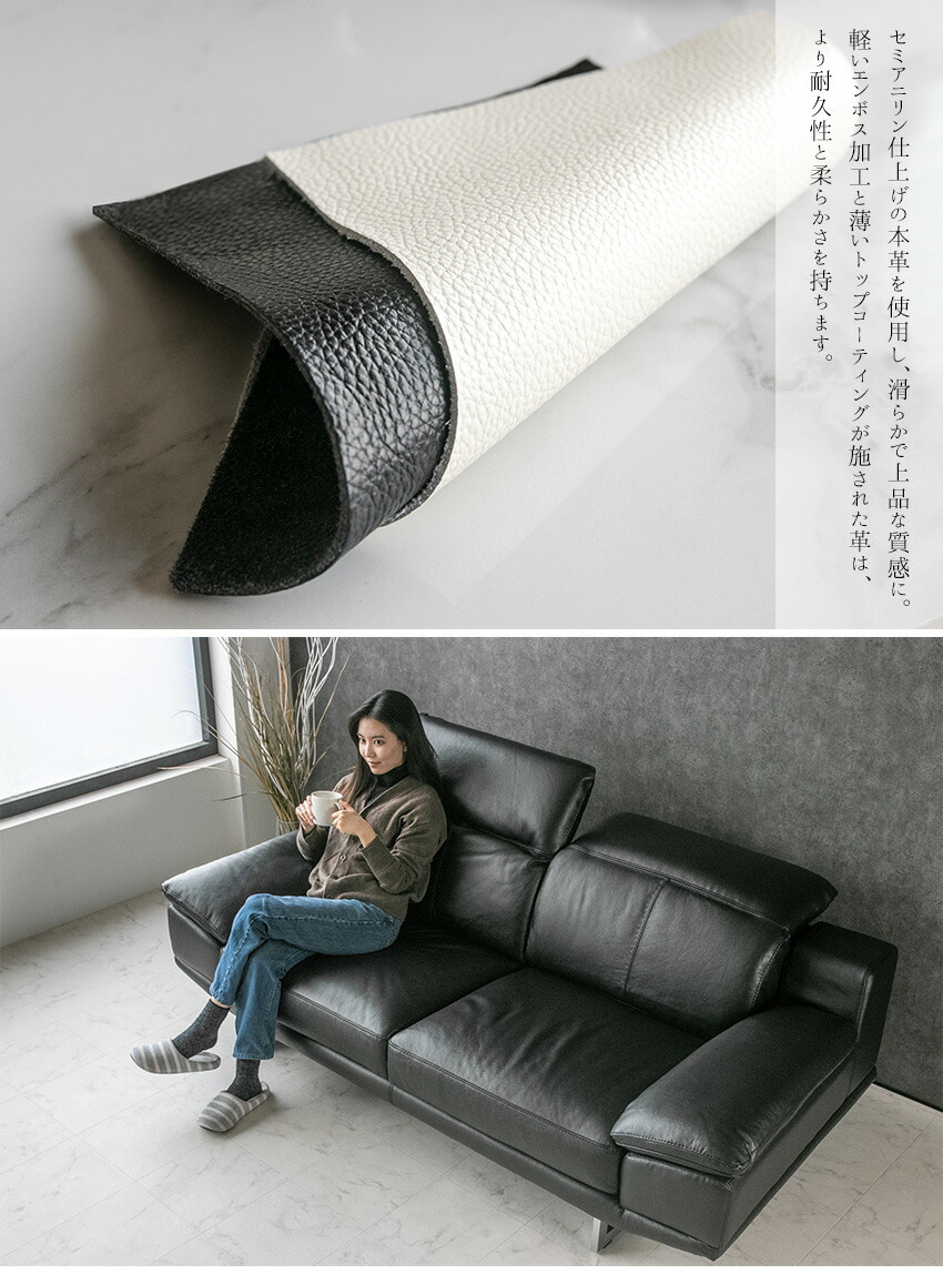 楽天市場】【送料無料】 ソファー 本革 レザー ソファ 2人掛け 3人掛け