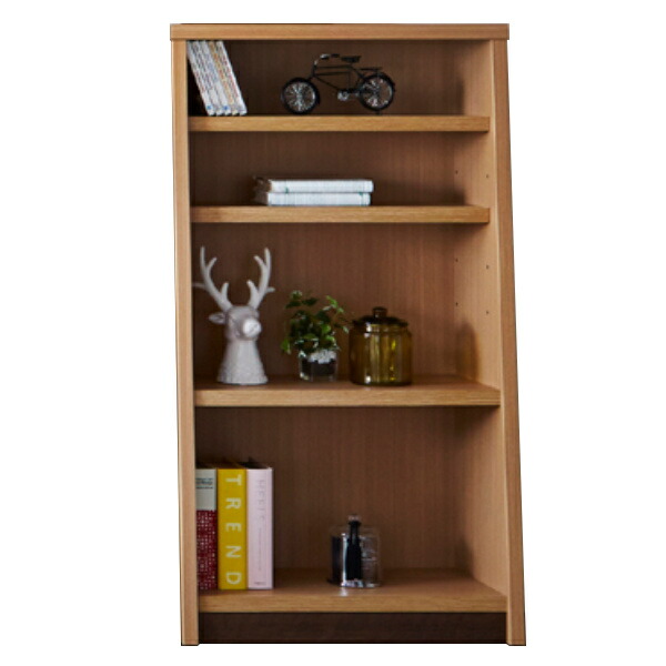 楽天市場】本棚 木製 ブックシェルフ 強化棚板 日本製 幅67cm 高さ