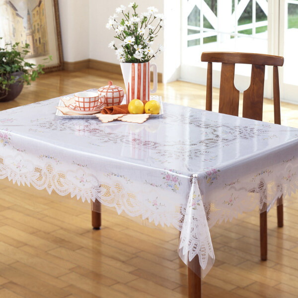 楽天市場】テーブルクロス 120×150cm MGプリントレース パリス 樹脂製