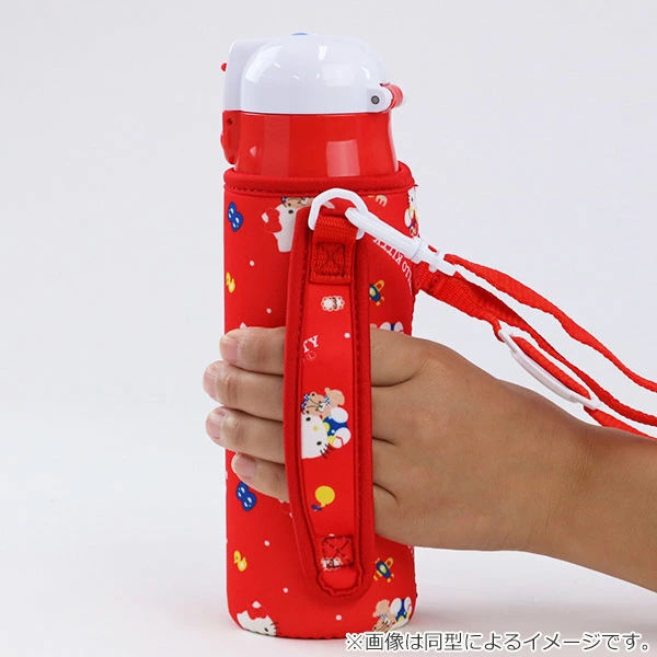 楽天市場】水筒 直飲み ステンレス ワンプッシュボトル カバー付き