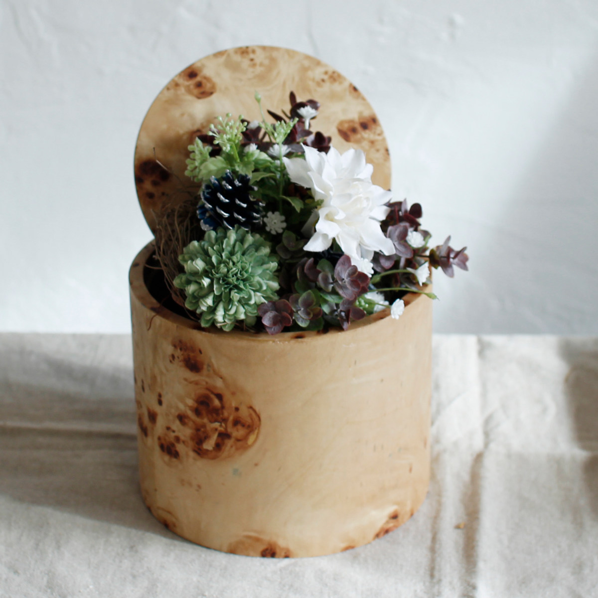 楽天市場】収納ケース バーチバーク 蓋付きポット Lサイズ 小物入れ