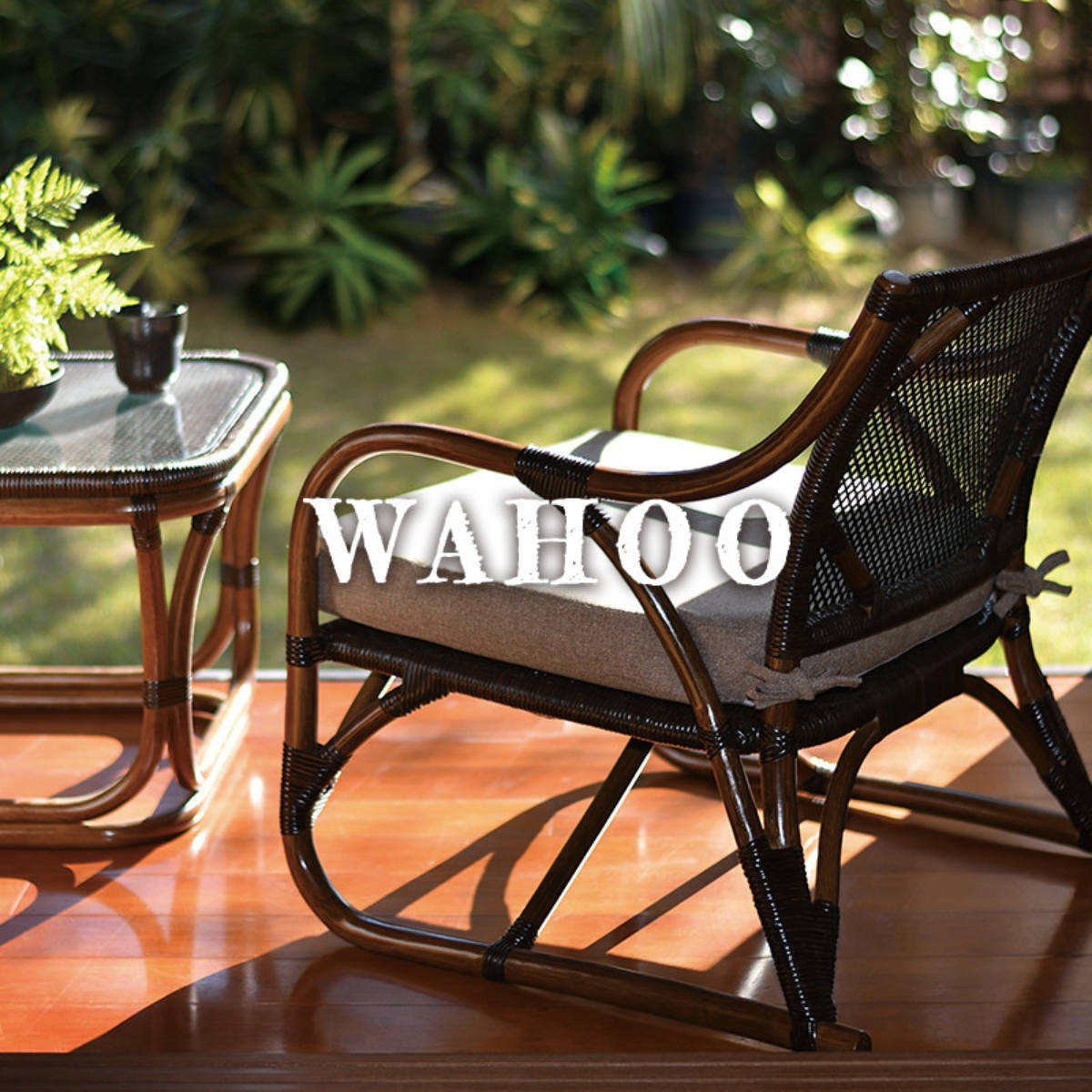 楽天市場】サイドテーブル ラタン 直径45cm ラウンド 天然木 WAHOO