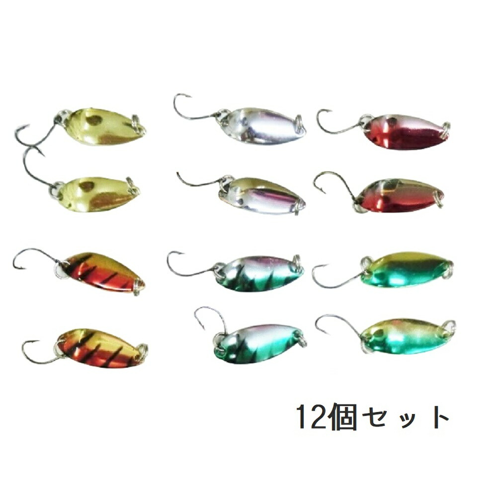 楽天市場】【送料無料 税込価格】スプーンルアー 3g 18個セット 全6色