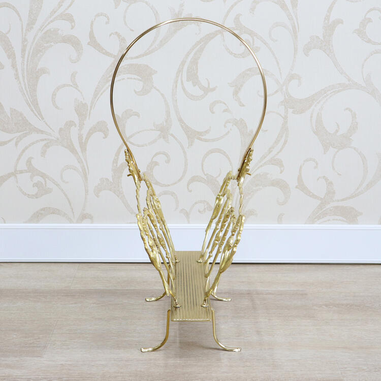 楽天市場】ポイント10倍SALEイタリア製 真鍮 マガジンラックゴールド