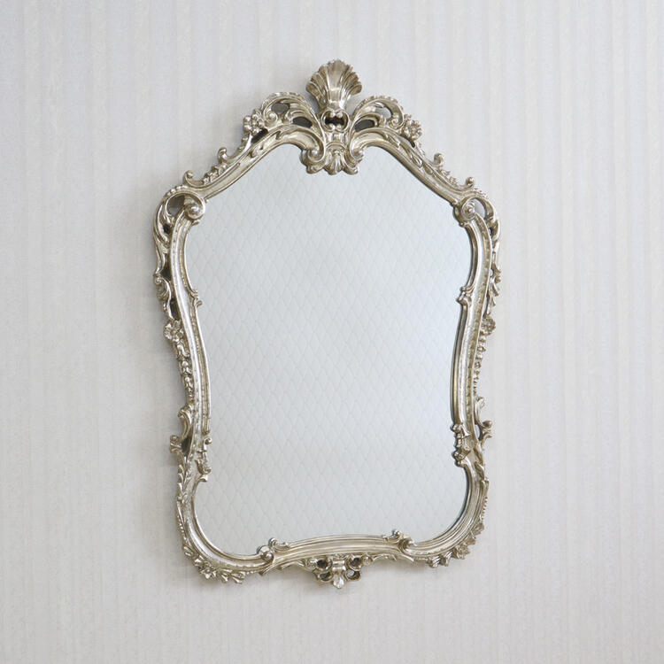 楽天市場】イタリア製 ウォールミラー シルバーアンティーク