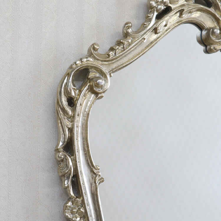 楽天市場】イタリア製 ウォールミラー シルバーアンティーク