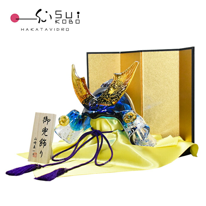 楽天市場】ガラスの兜飾り GK-11 兜 かぶと ガラス コンパクト ミニ