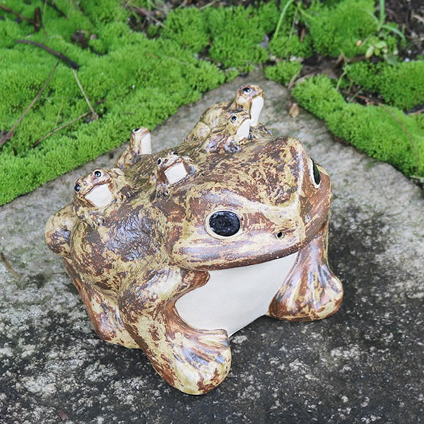 楽天市場】【38時間限定20%OFFクーポン配布中】信楽焼 8号蛙 縁起物