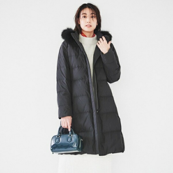 楽天市場】【撥水／洗える／フード取り外し】ファー付きロングダウン