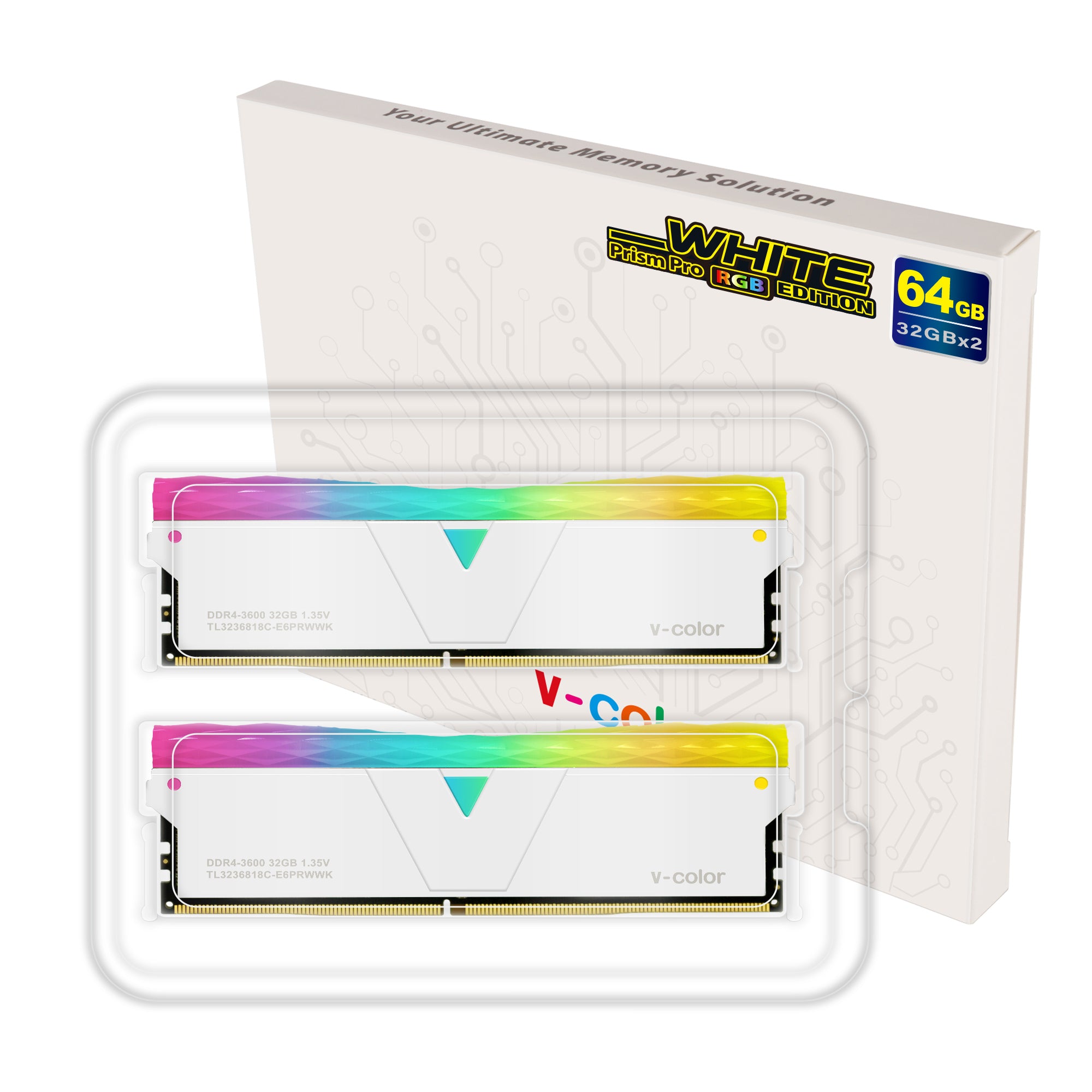 DDR4 | Prism Pro RGB | 64GB (32GBx2) | Gaming Memory | U-DIMM