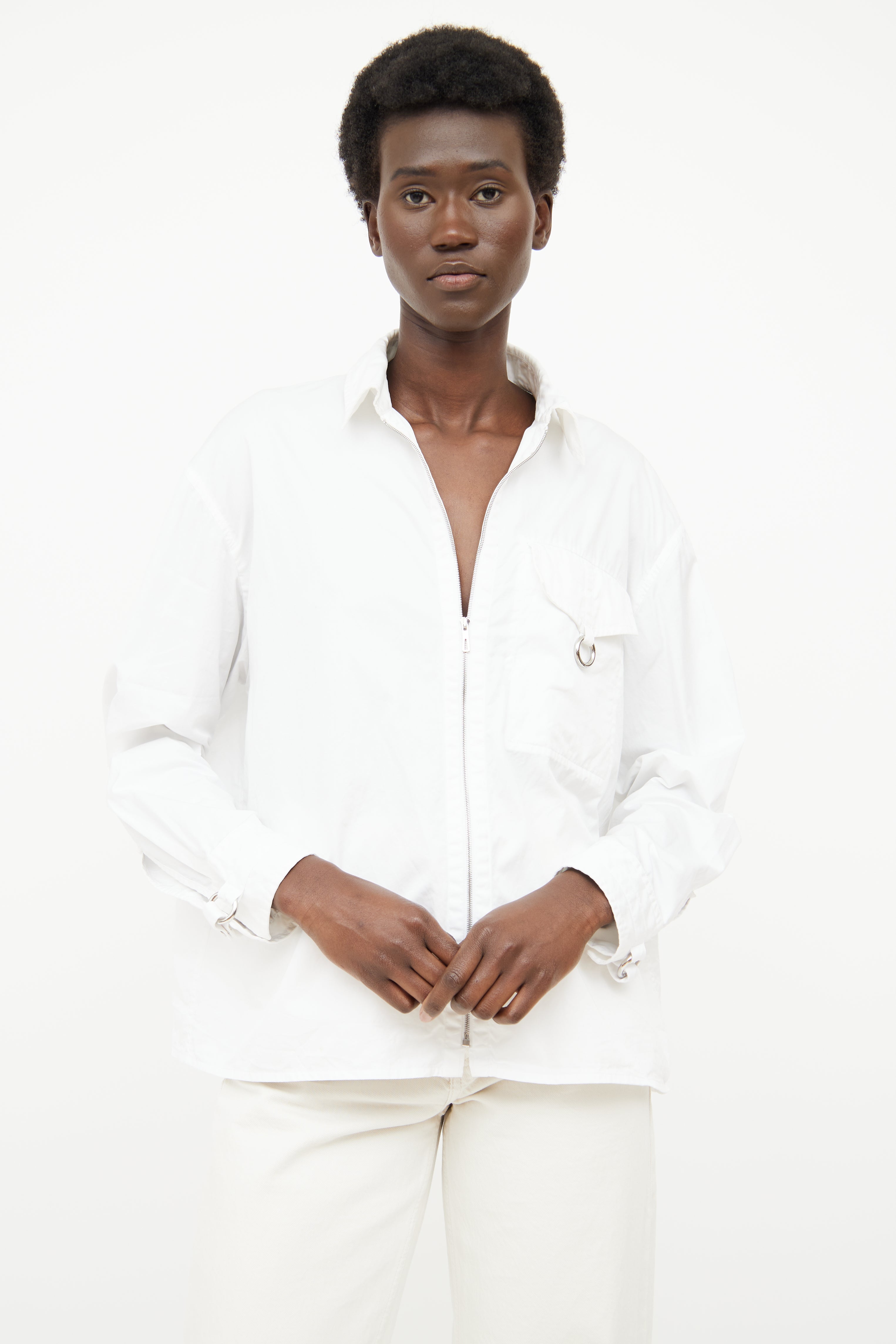 Hermès // Zip Cotton Long Sleeve Shirt – VSP Consignment
