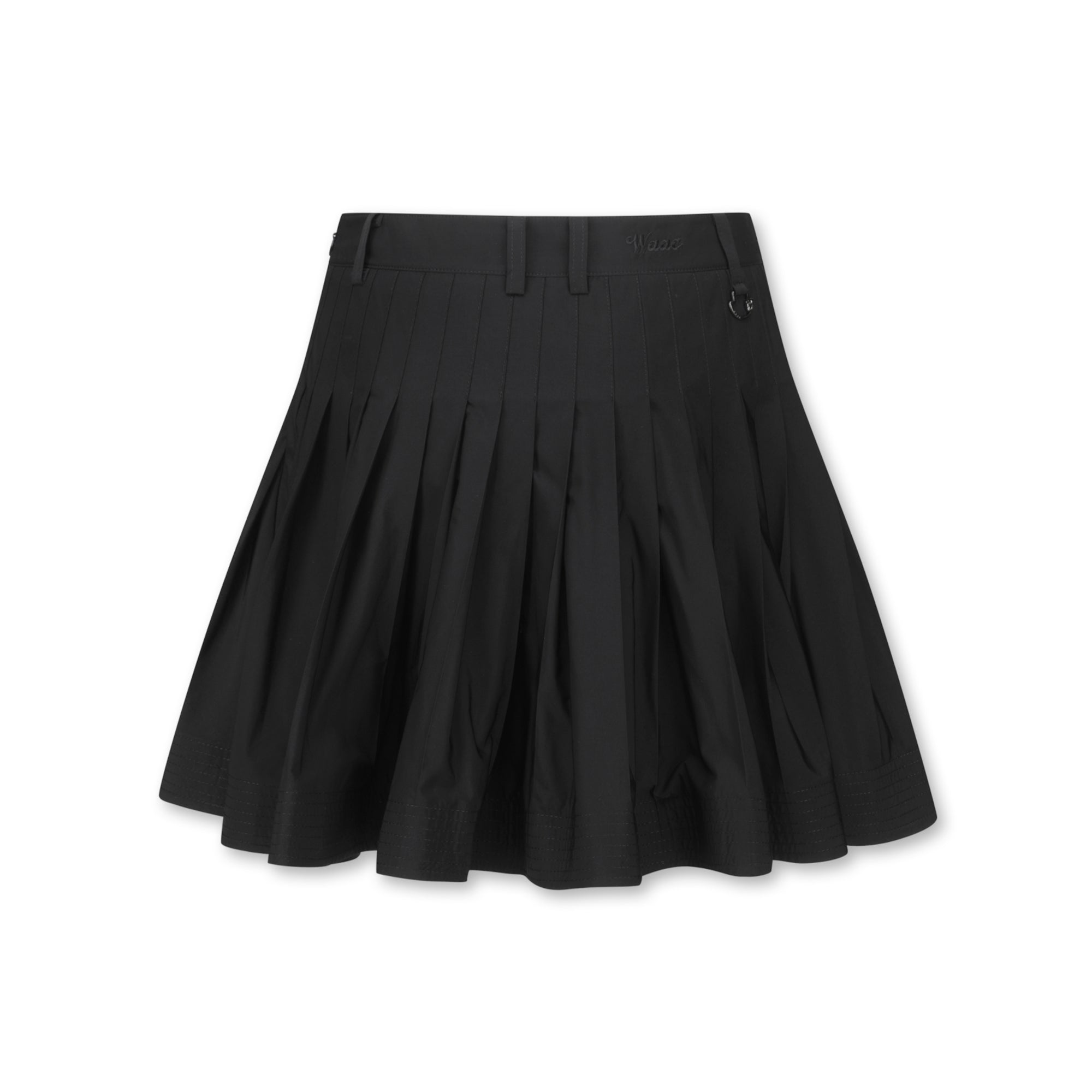 WAAC ブラック プリーツスカート 24 WOMEN プリーツスカートパンツ ブラック