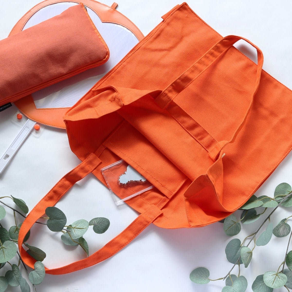 トートバッグ PB.推し色トート オレンジ 約H40×W38×D12cm 049784