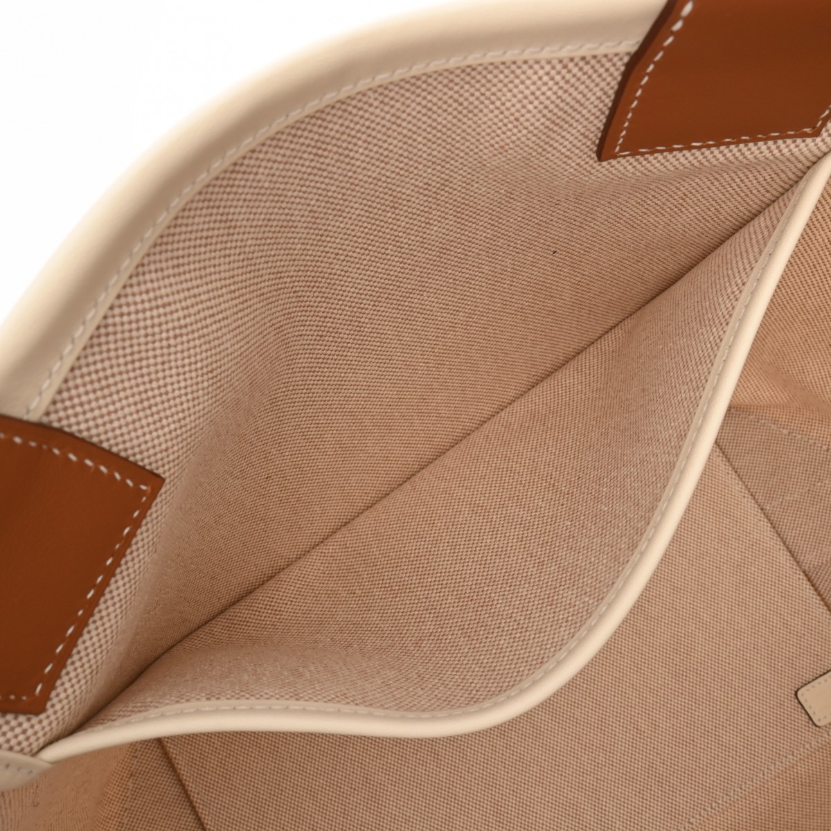 エルメス スティープル 28 エクリュ/ゴールド トワルアッシュ/ヴォー