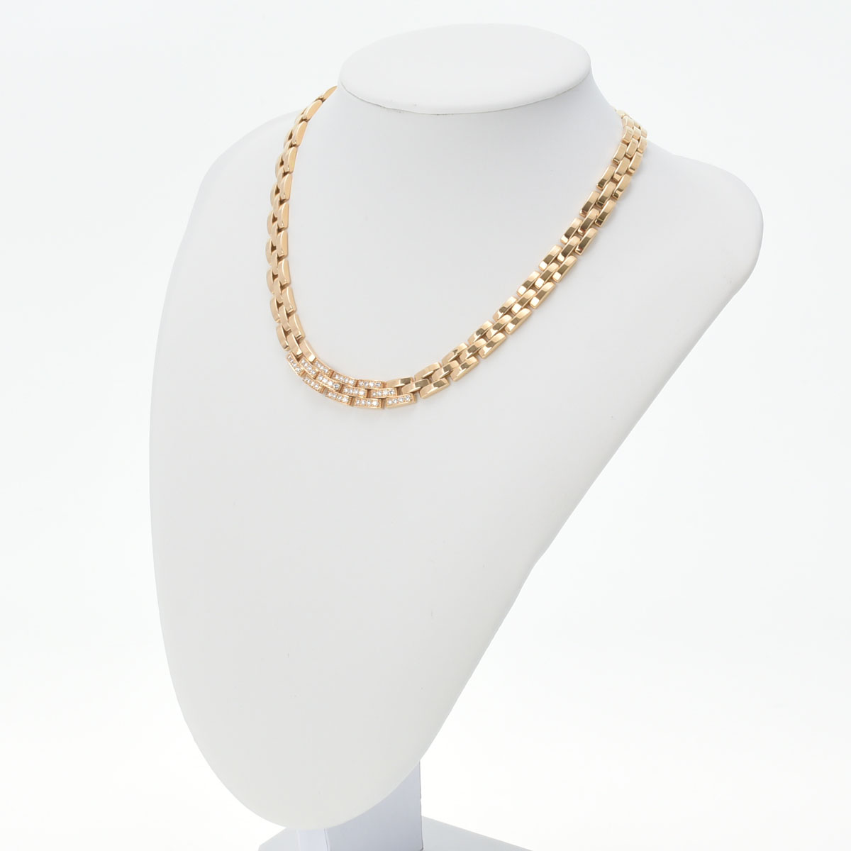 カルティエ マイヨンパンテールネックレス パヴェダイヤ ゴールド K18