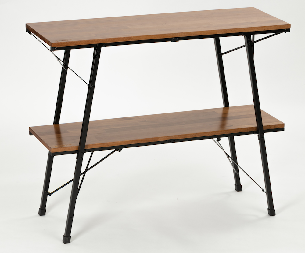 2段シェルフでワンタッチ設営！ スノーピークの新型ラックが画期的