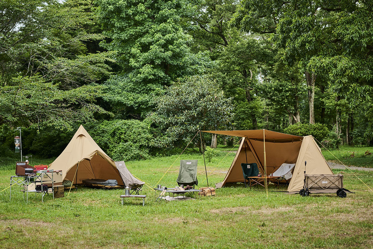 コールマンから、見た目はコットンなのに雨にも汚れにも強い高機能