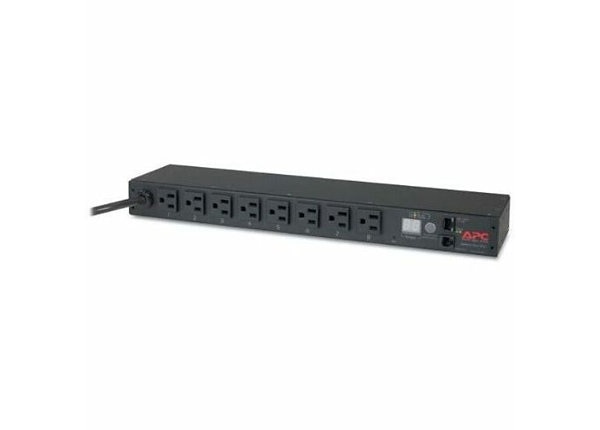 APC NetShelter Metered Rack PDU, 1U, 15A, 100/120V, 8 NEMA 5-15