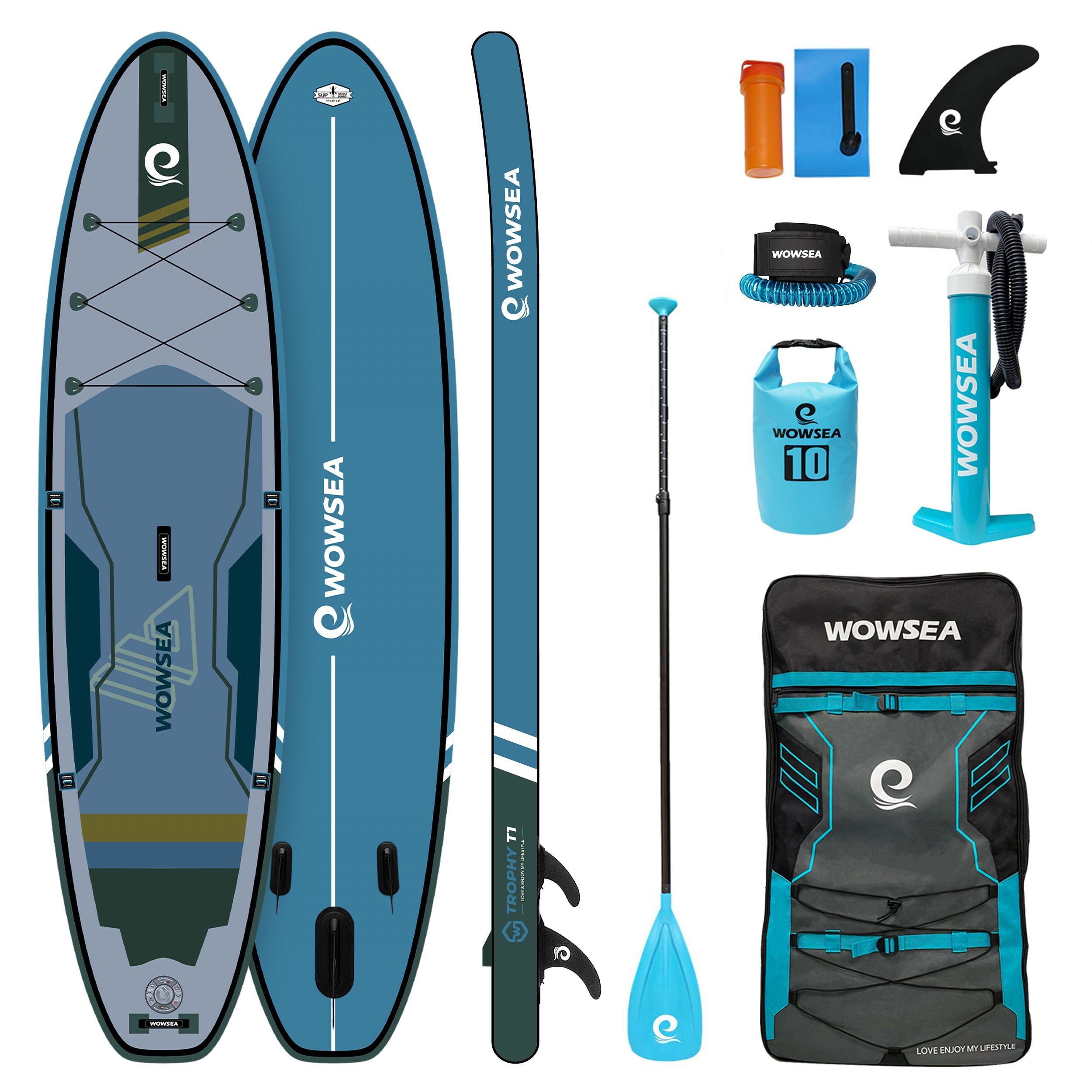 Trophy T1 11'/335cm SUP Paddle Board Package – WOWSEA SUP