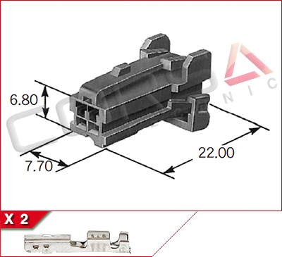 7283-5972 - Yazaki | TK-2S-2 - Corsa Technic | 2-Way Kit