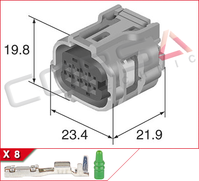 6189-1240 - Sumitomo | TS025-8S - Corsa Technic | 8-Way Kit