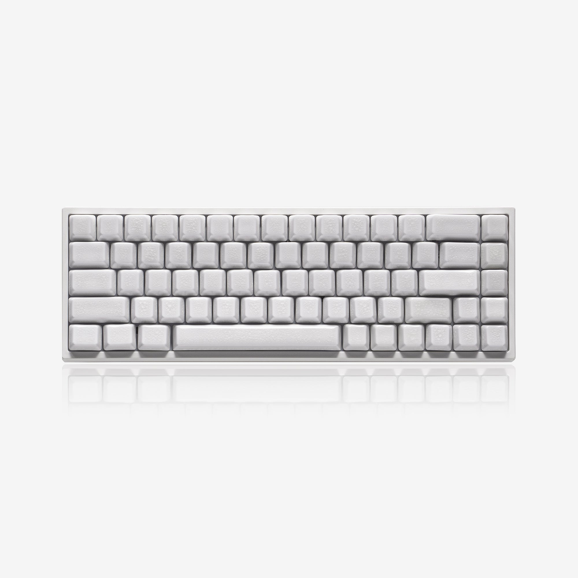 Ceramic Keycaps Full Set-White Crazed