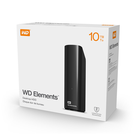 WD Elements 10TB USB 3.0 Desktop External Hard Drive WDBWLG0100HBK