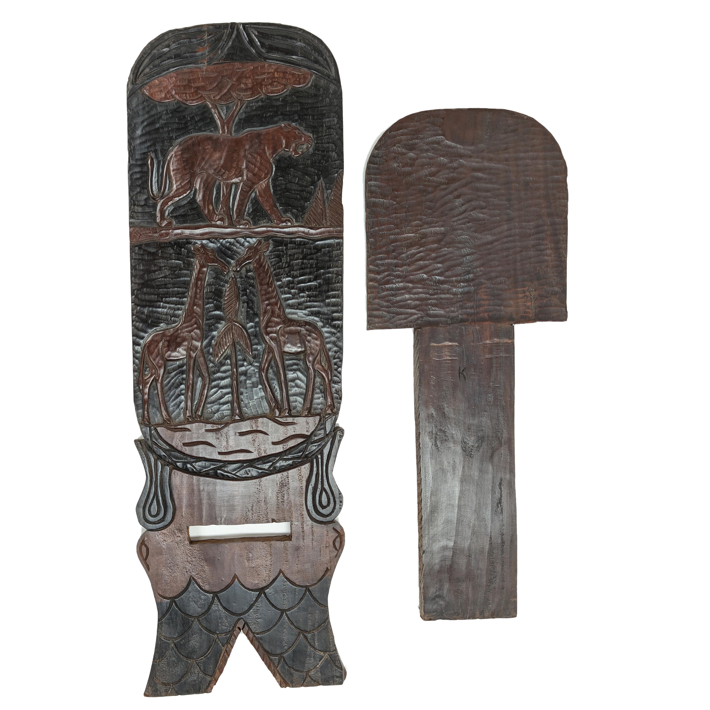 ギニア製2枚板大型椅子 アフリカの家具 （p703-32） - アフリカ雑貨店