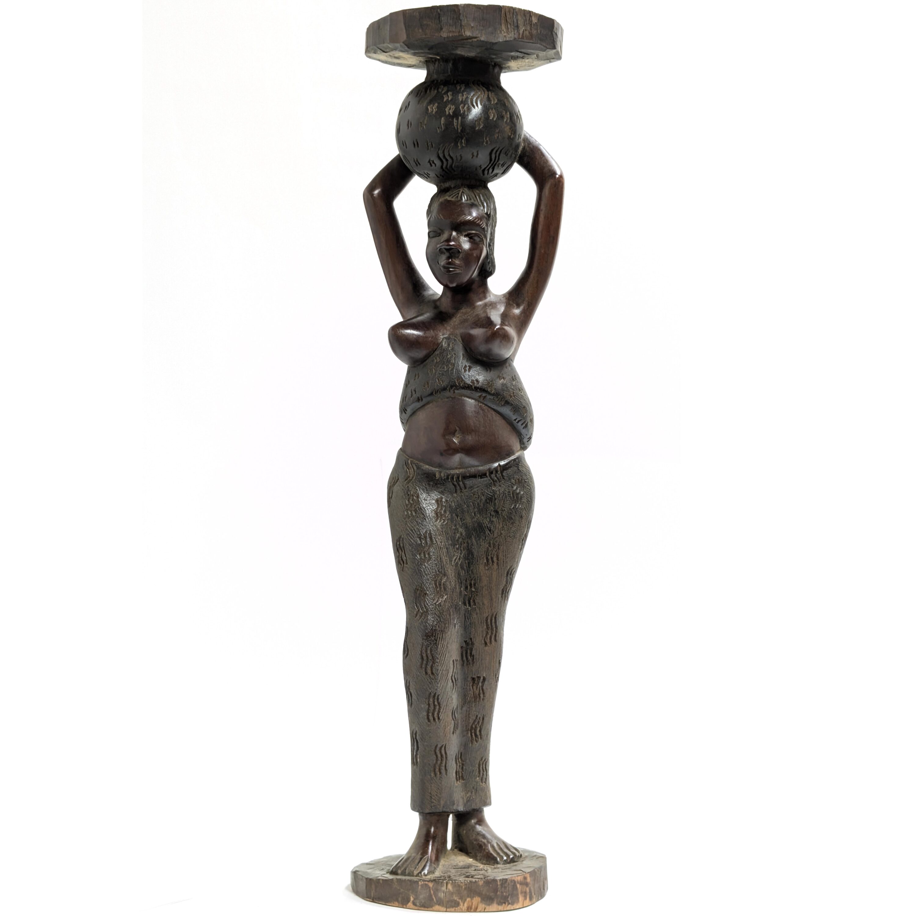 バガ族美人女性像 72cm アフリカン プリミティブアート （r411-15