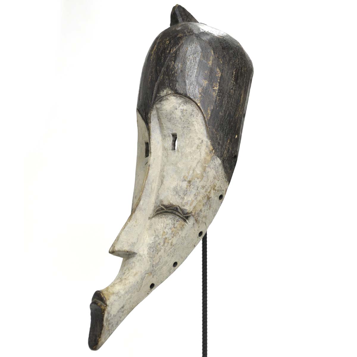 半額》ファン族マスク（高さ61cm）【アフリカンアート 仮面彫刻