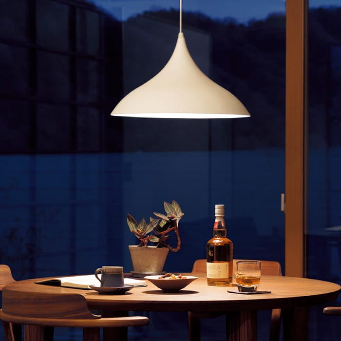 ホワイト アルミセードペンダントライト 100W形・ダクトレール専用