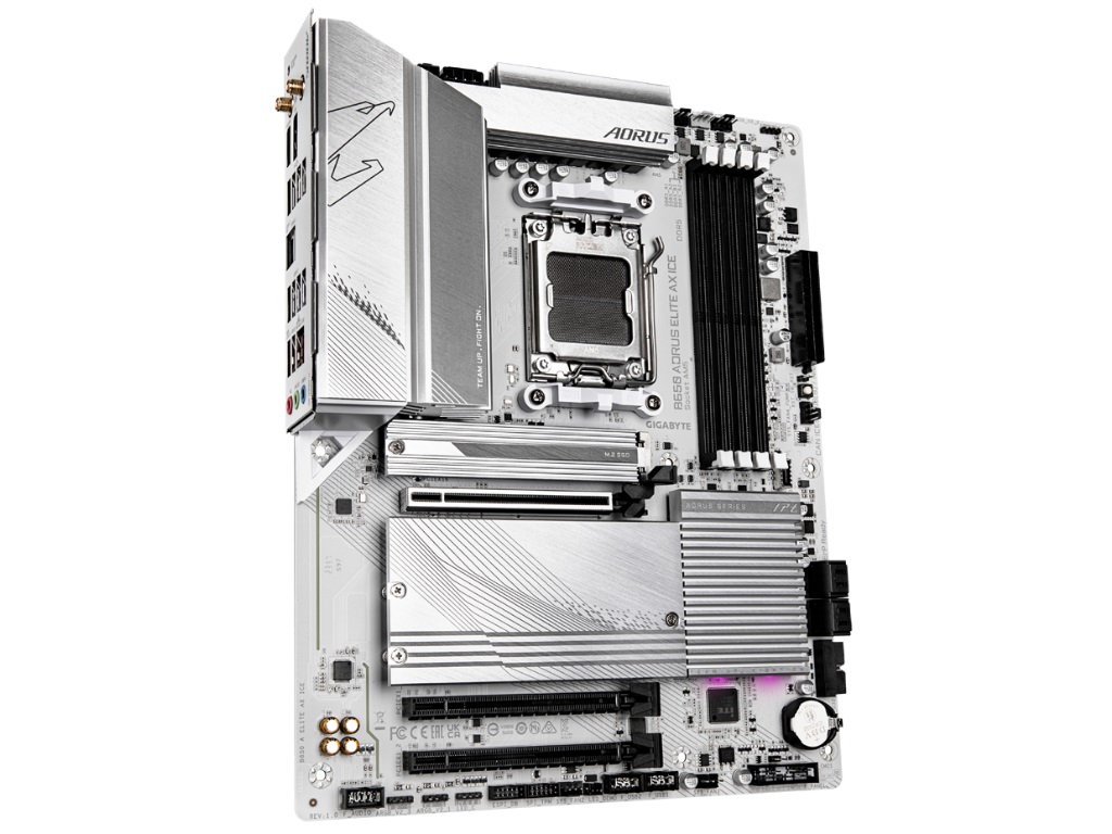 GIGABYTE、ホワイトカラーの「ICE」シリーズなどAMD B650マザーボード