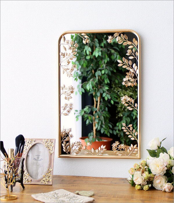 ウォールミラー 壁掛けミラー おしゃれ かわいい 鏡 壁掛け アイアン