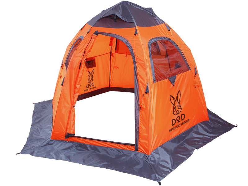 販売終了】ワンタッチフィッシングテント（フラッシュオレンジ・3人用